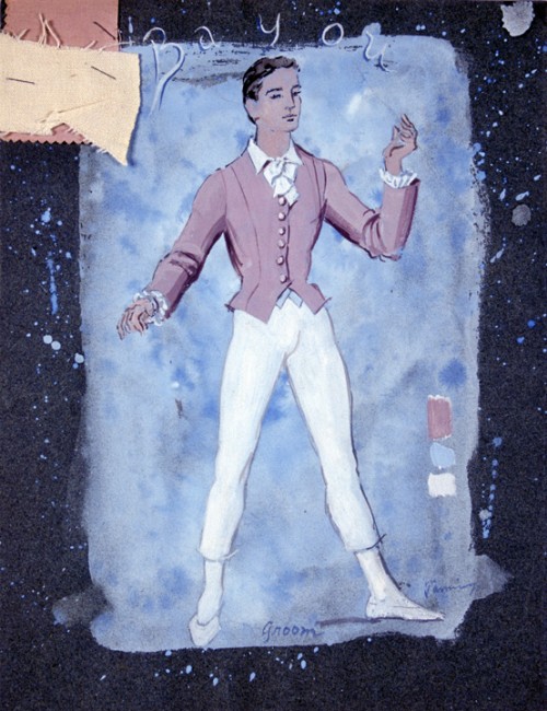 Groom, costume design for Bayou, a ballet by George Balanchine